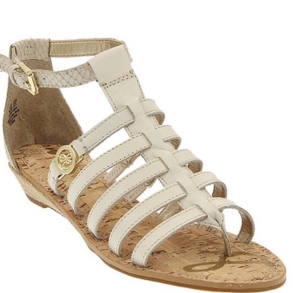 Sam Edelman Shoes - Cream leather gladiador Sam Edelman